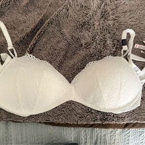 Victoria's Secret White Eyelet Bra